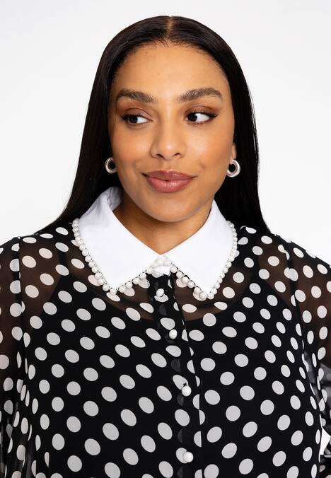 Kleid mit Punktdruck