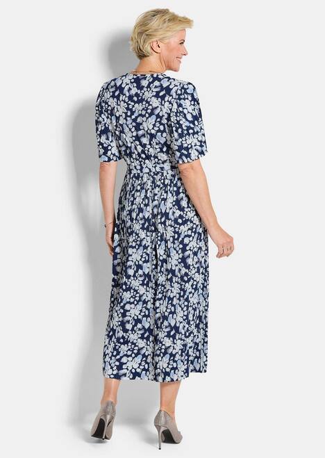 Wickelkleid mit floralem Design