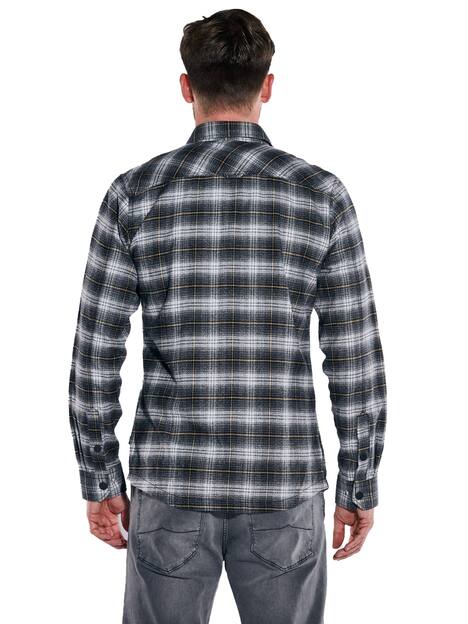 engbers Herren Langarm-Hemd gemustert , Schwarz