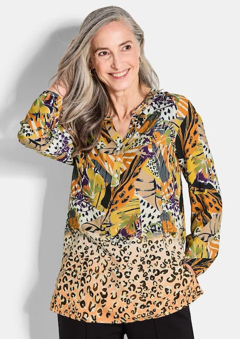 Bluse mit Animal Print