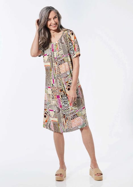 Hängerchen Kleid im Mustermix