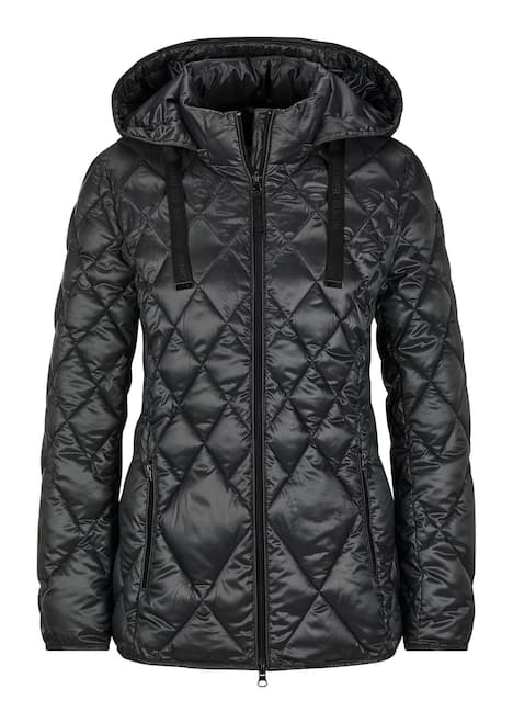 GOLDNER Jas Gewatteerd jack met een ruitmotief