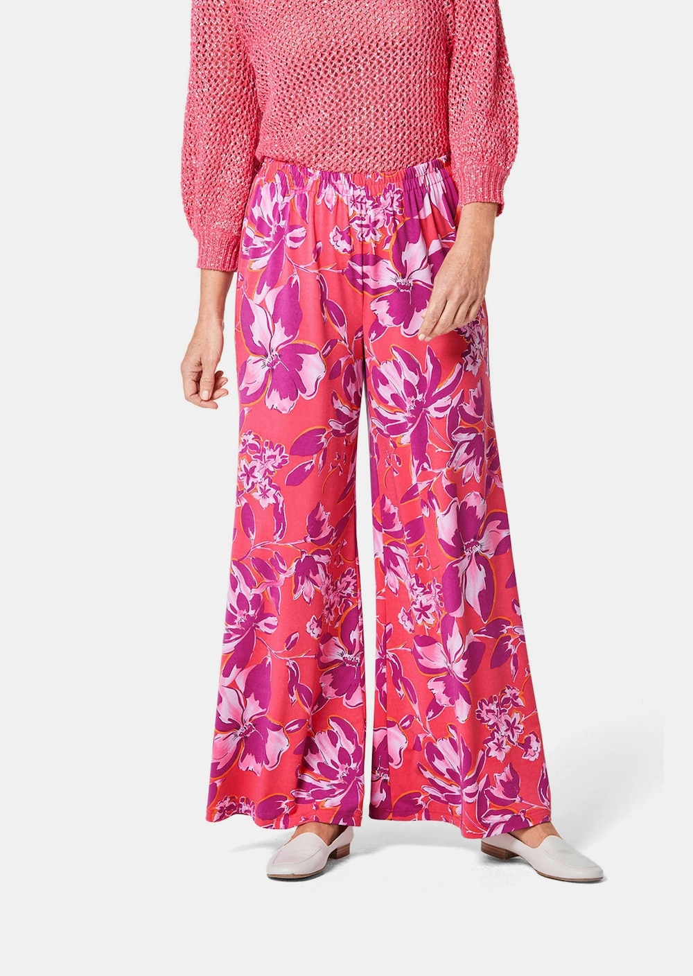 Palazzo-Hose mit sommerlichem Druck