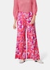 GOLDNER Palazzo-broek Palazzobroek met zomerse print