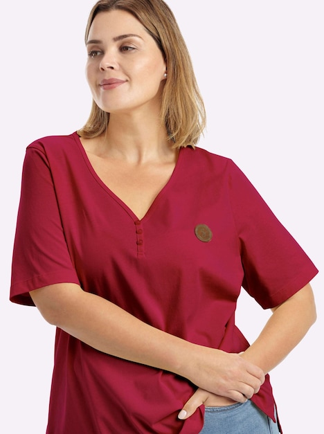 Kurzarm-Shirt Kurzarm Ohne Kragen
