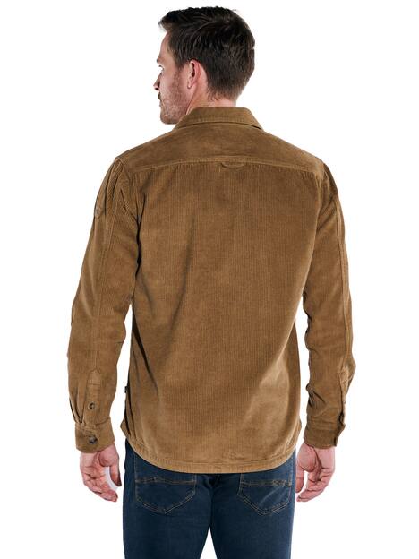 engbers Herren Overshirt uni , Hellbraun