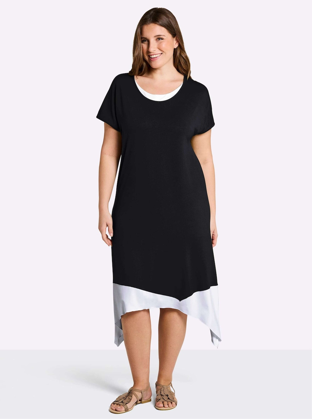 Jersey-Kleid Kurzarm