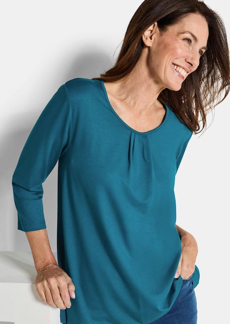 GOLDNER Shirt Elegant shirt van viscose-jersey