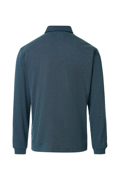 Polo-Shirt Langarm uni