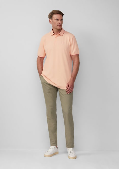 Sportives Piqué-Poloshirt mit Kontrast-Details