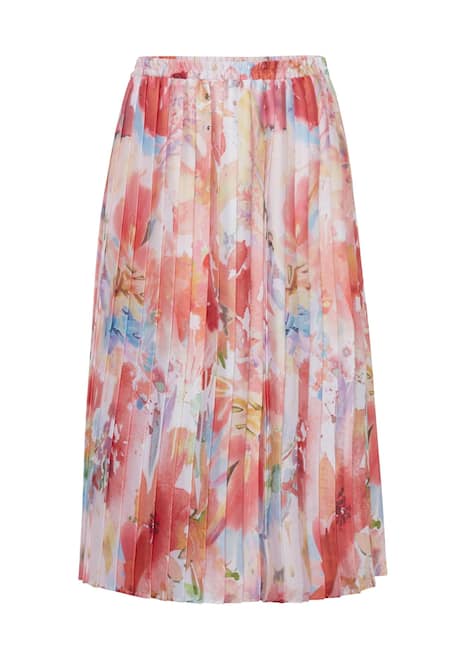 GOLDNER PlissÃ©rok Vrouwelijke plissÃ©rok met gebloemde print