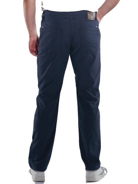Herren 5-Pocket-Hose regular , Royalblau