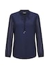 GOLDNER Blouse Chiffon blouse met vrouwelijke halslijn