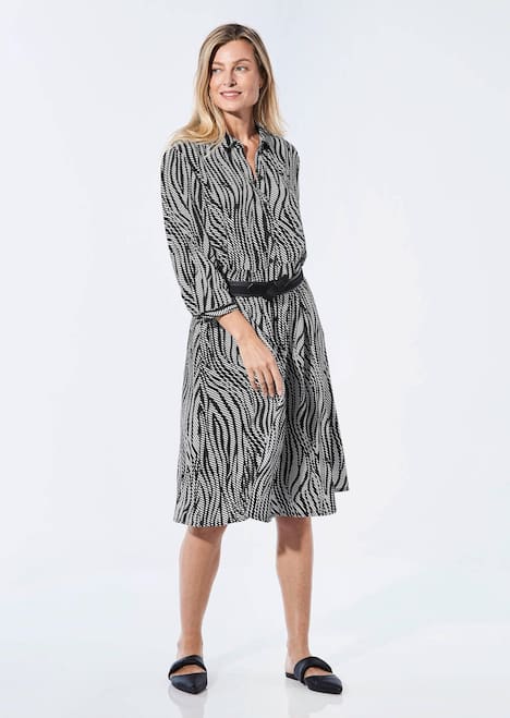 GOLDNER Jurk Blousejurk met overhemdkraag