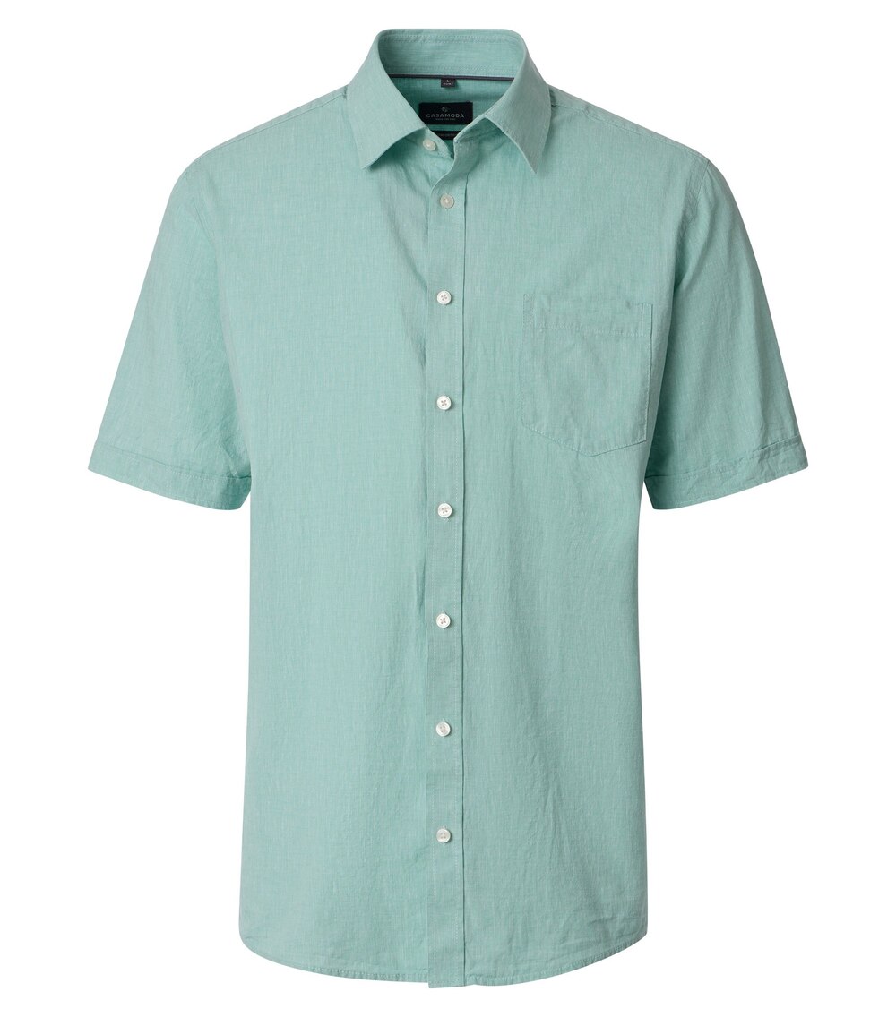 Leinenhemd uni Casual Fit