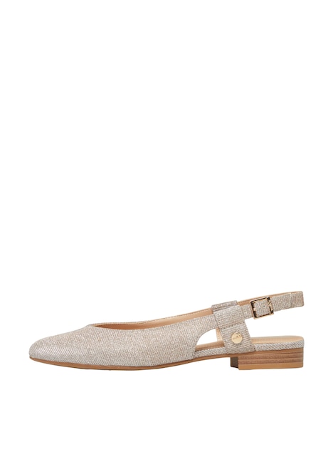 Slingback-Ballerinas mit Dornschließe