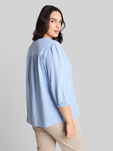 Bluse mit Leinenanteil