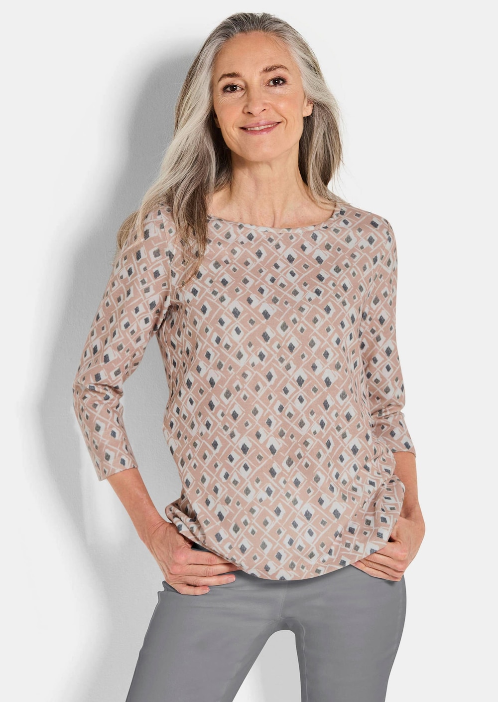 Druckshirt aus flauschigem Jersey
