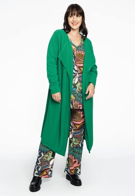 Strickjacke mit drapierter Front