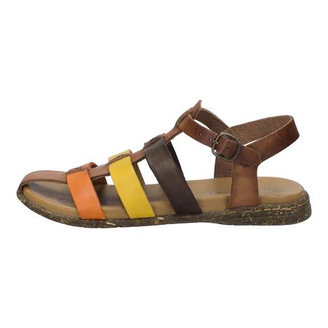 Damen Sandale Fabricia 04, cognac-multi