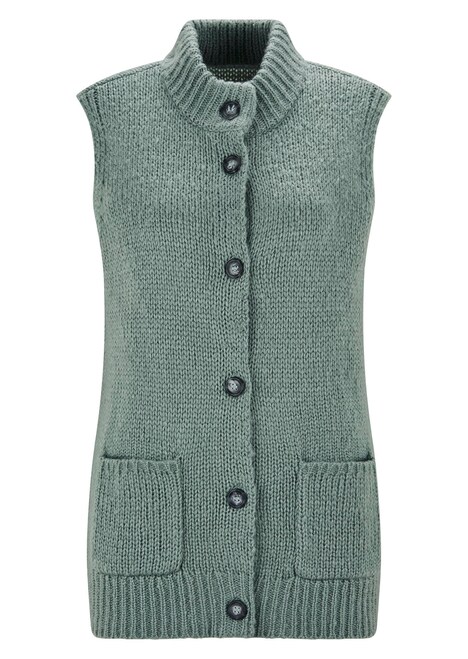 Gebreid vest met knoopsluiting