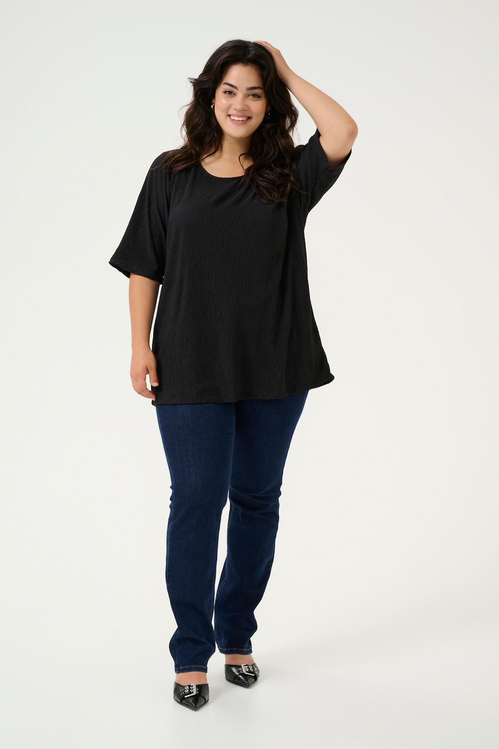 Kurzarm-Bluse Regular fit