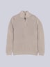 engbers Herren Pullover mit Rippstruktur , Beige