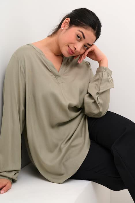 Langarm-Bluse Regular fit