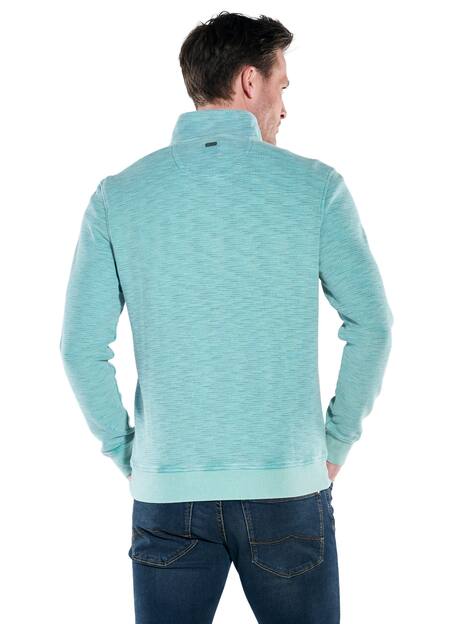 engbers Herren Sweatshirt Stehbund , Tuerkis