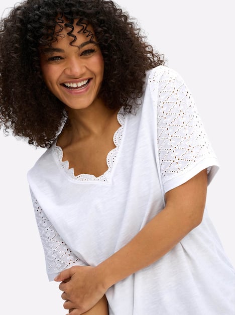 Shirt Kurzarm Ohne Kragen