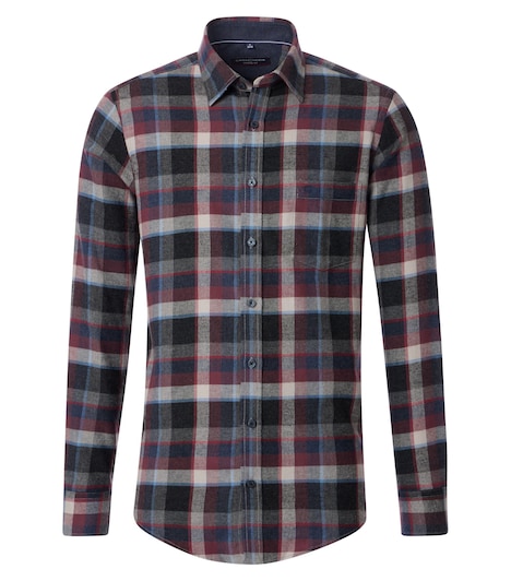 Flanellhemd kariert Casual Fit