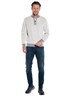 Herren Sweatshirt Stehbund , Hellgrau