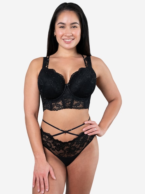 BH TRUE GLAM Demi-BHs mit Bügel,mit Schale,Spitze