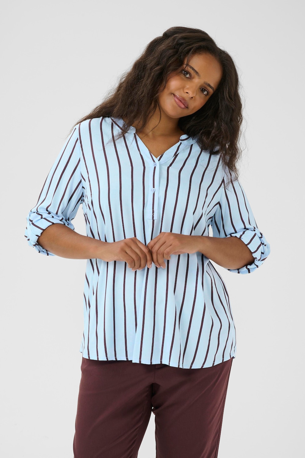 Langarm-Bluse Regular fit