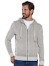 engbers Herren Sweatjacke mit Kapuze , Silbergrau