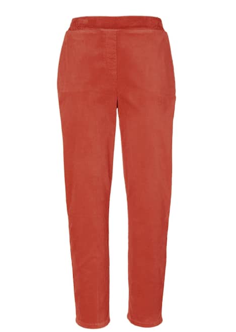 GOLDNER Corduroy broek met elastische tailleband Corduroy broek met elastische tailleband