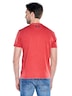 Herren Henley T-Shirt mit Knopfleiste , Feuerrot