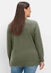 Strickpullover Langarm Uni Stehkragen