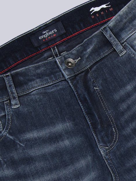 Herren Jeans 5-Pocket Superstretch , Indigoblau