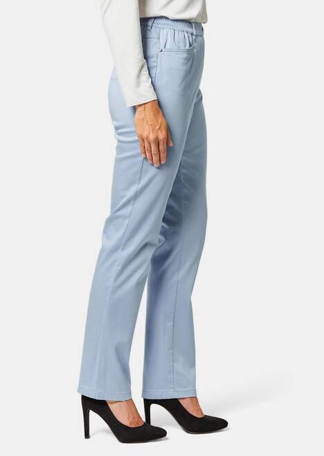 GOLDNER Katoenen broek met elastische band Lichte katoenen broek met elastische band