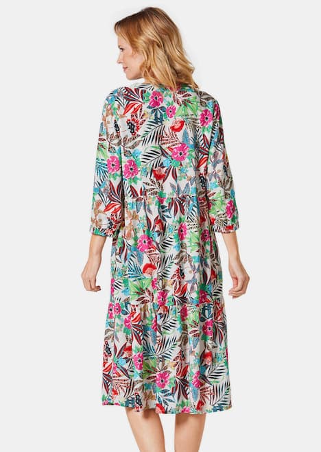 GOLDNER Jurk met print Gedessineerde jurk van soepel materiaal
