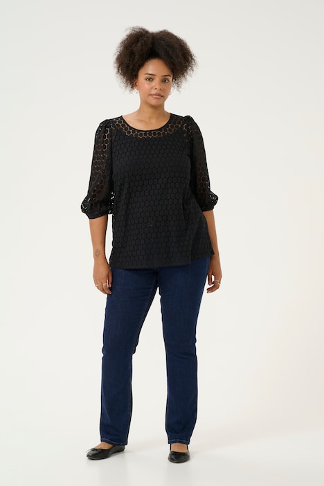 Langarm-Bluse Regular fit