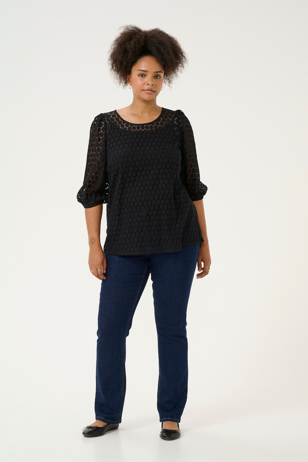 Langarm-Bluse Regular fit