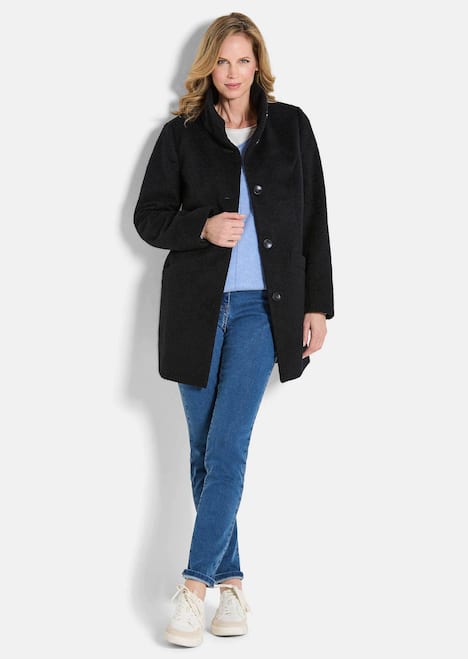 Stepp-Winterjacke mit Kapuze