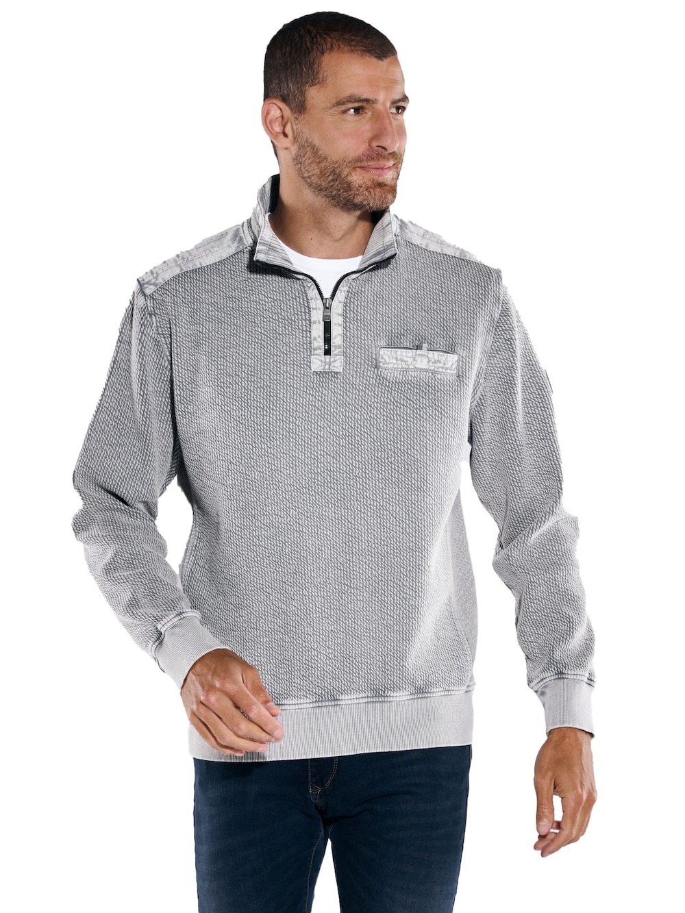 Sweatshirt strukturiert