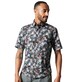 Print Freizeithemd Casual Fit Button-Down-Kragen Print Casual Fit