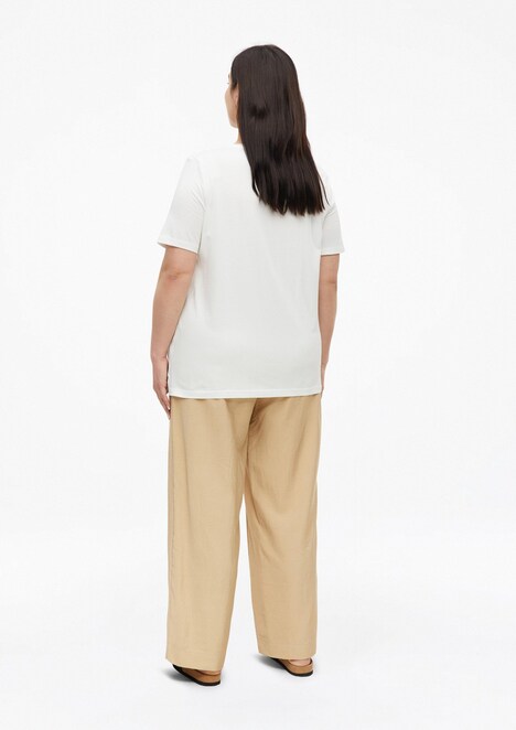 T-Shirt mit Print und Schmuckdetails