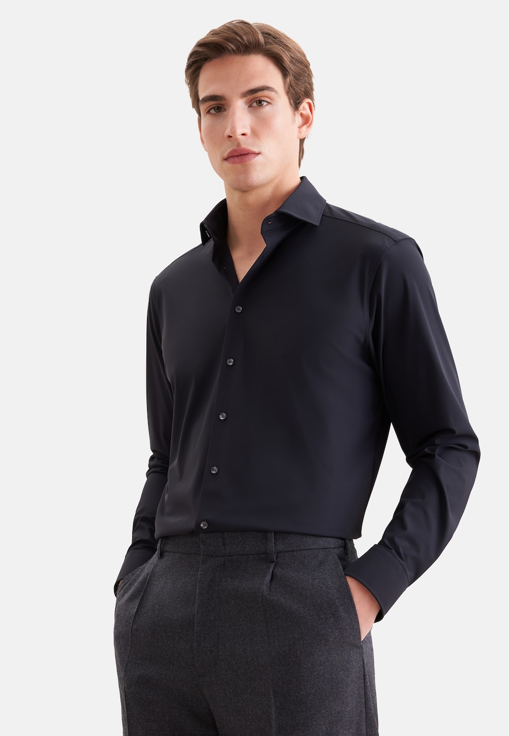 Herren Performance-Hemd - Uni