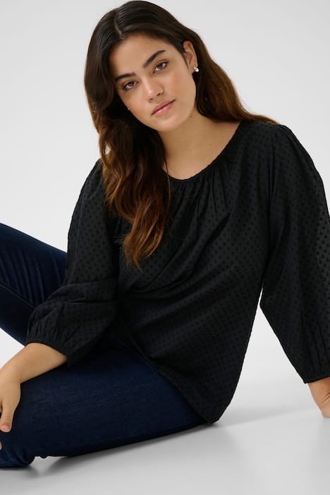 Langarm-Bluse Regular fit