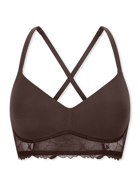 Schiesser Damen Bügelloser BH Unique Premium deepbrown